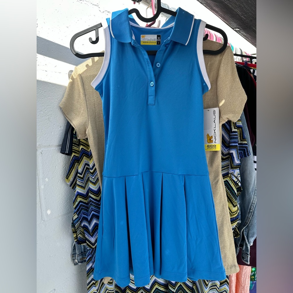 Jack Nicklaus Girls Golf Tennis Blue Dress